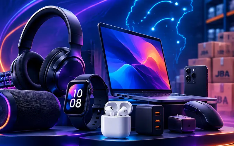 Auriculares, parlantes, notebook, smartwatch y accesorios